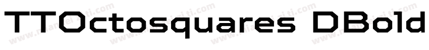 TTOctosquares DBold字体转换